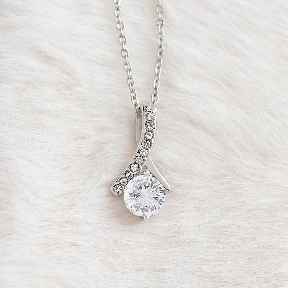 To My Mom Gift From Son - I Will Always Be Your Little Boy - Alluring Beauty Necklace