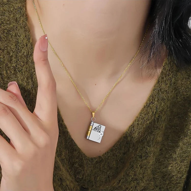 Forever Connected - My Granddaughter Book Necklace
