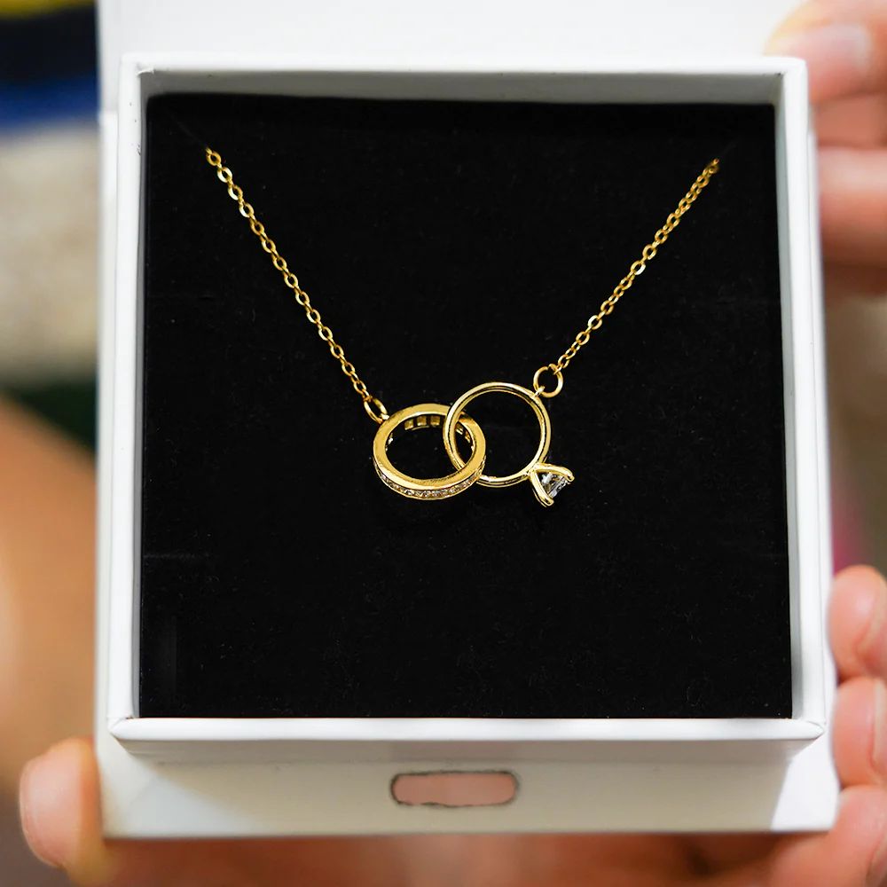 Promise Ring Necklace - Valentine's Day Gift For Her