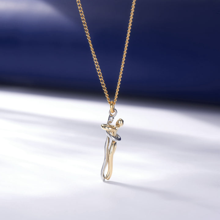 Hugging Couple Necklace - Romantic Gift For Wife