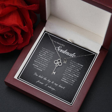You Hold The Key To My Heart - Necklace Gift Set - To My Soulmate