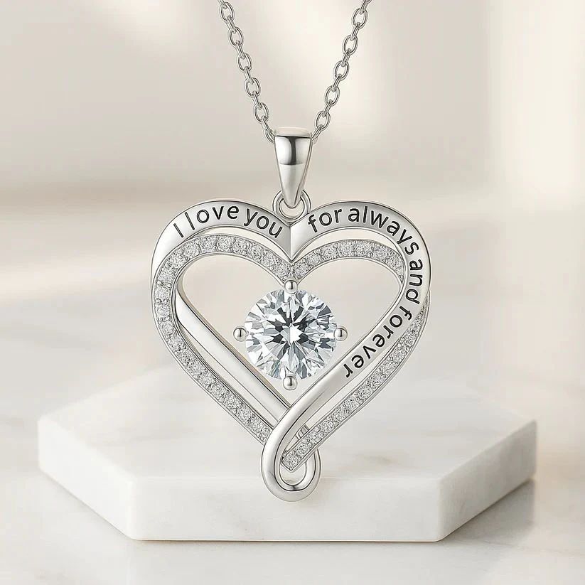 To My Wife | Forever In My Heart | Necklace & Luxury Led Gift Box
