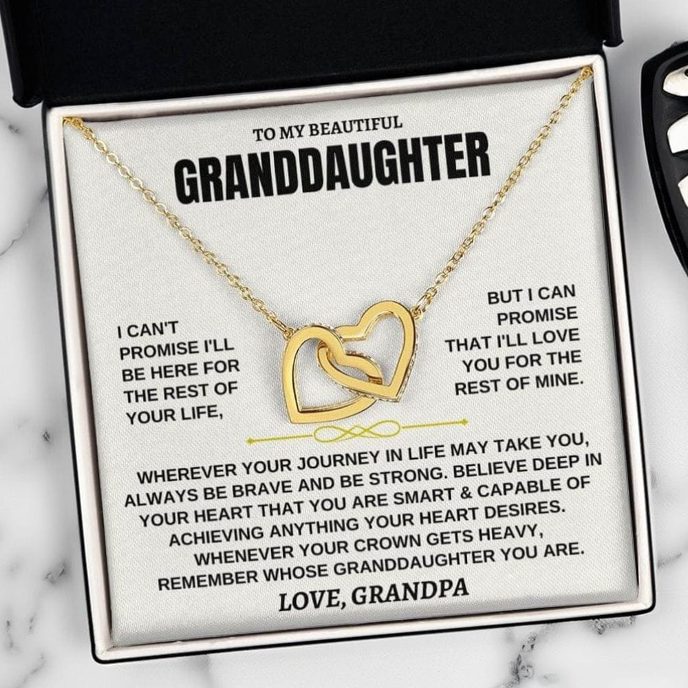 Forever Linked Hearts - Granddaughter Necklace Gift Set
