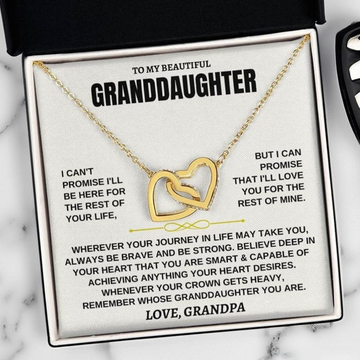 Forever Linked Hearts - Granddaughter Necklace Gift Set