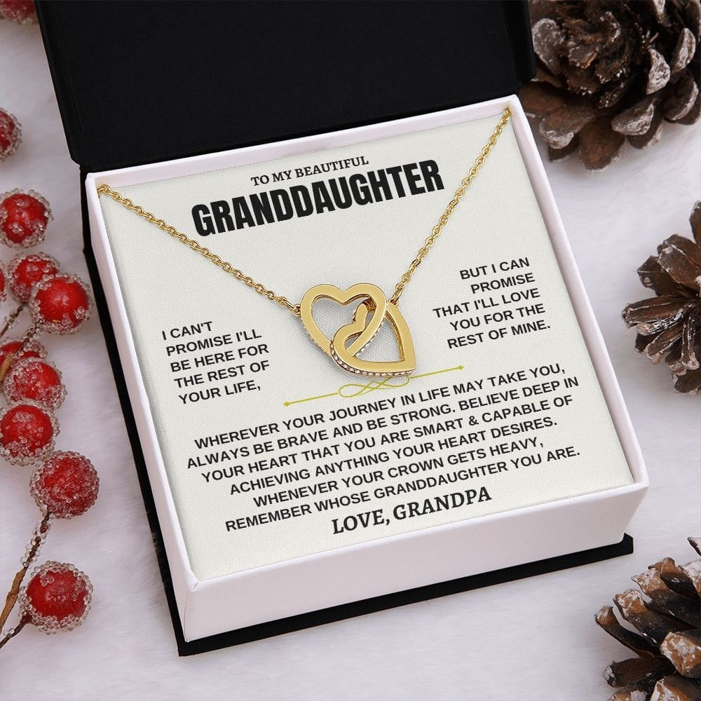Forever Linked Hearts - Granddaughter Necklace Gift Set