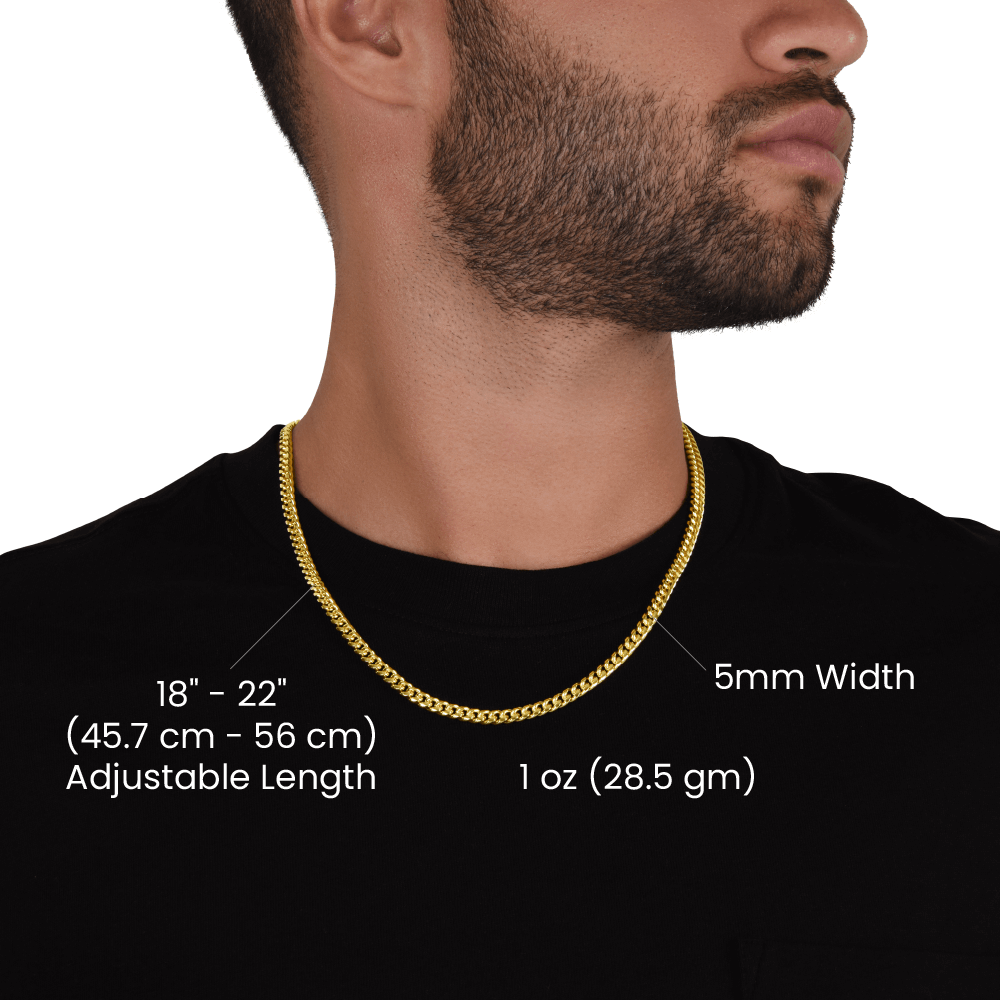 To My Man - The Man Of My Dreams, Cuban Link Chain