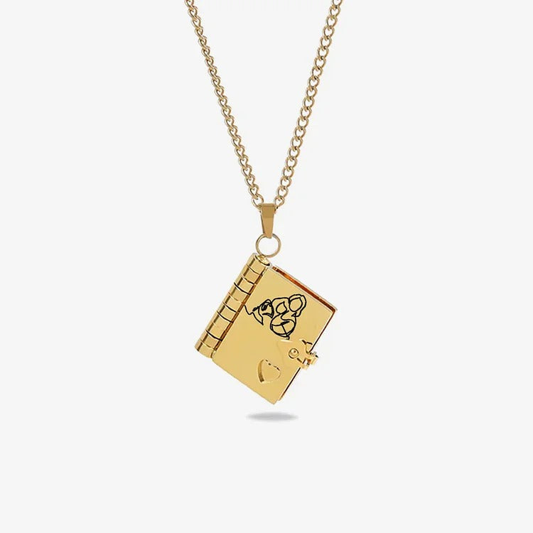 Forever Connected - My Granddaughter Book Necklace