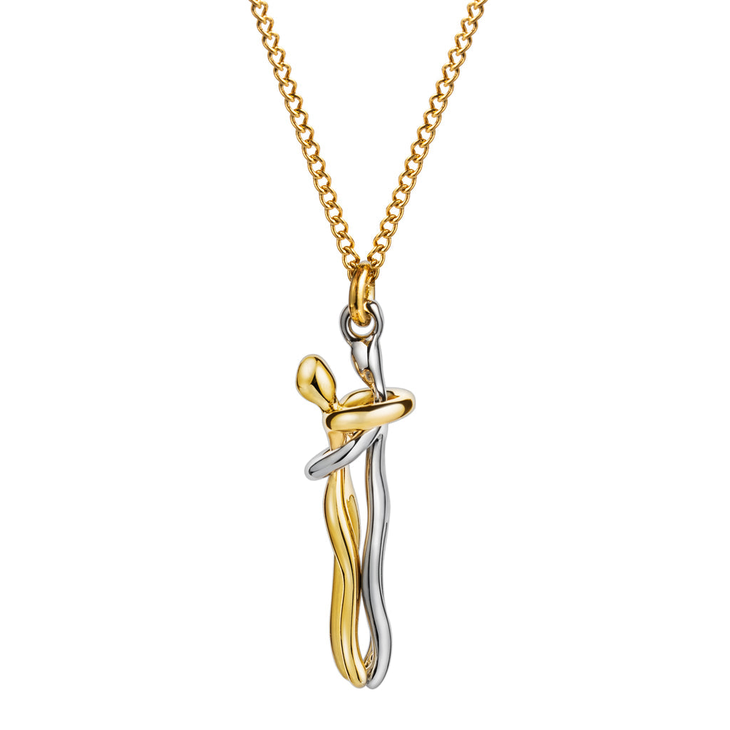 Hugging Couple Necklace - Romantic Gift For Wife