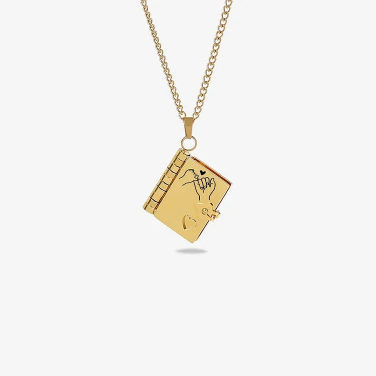 My Daughter Book Necklace - I'm Always With You