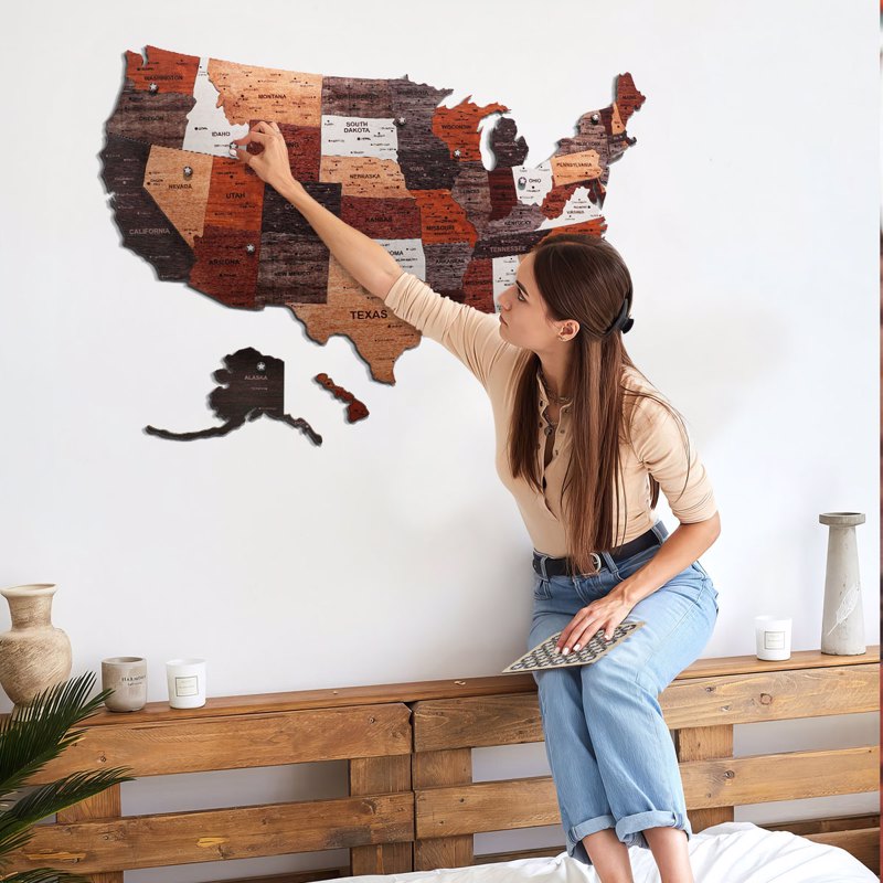 The United States Wooden Map Puzzle