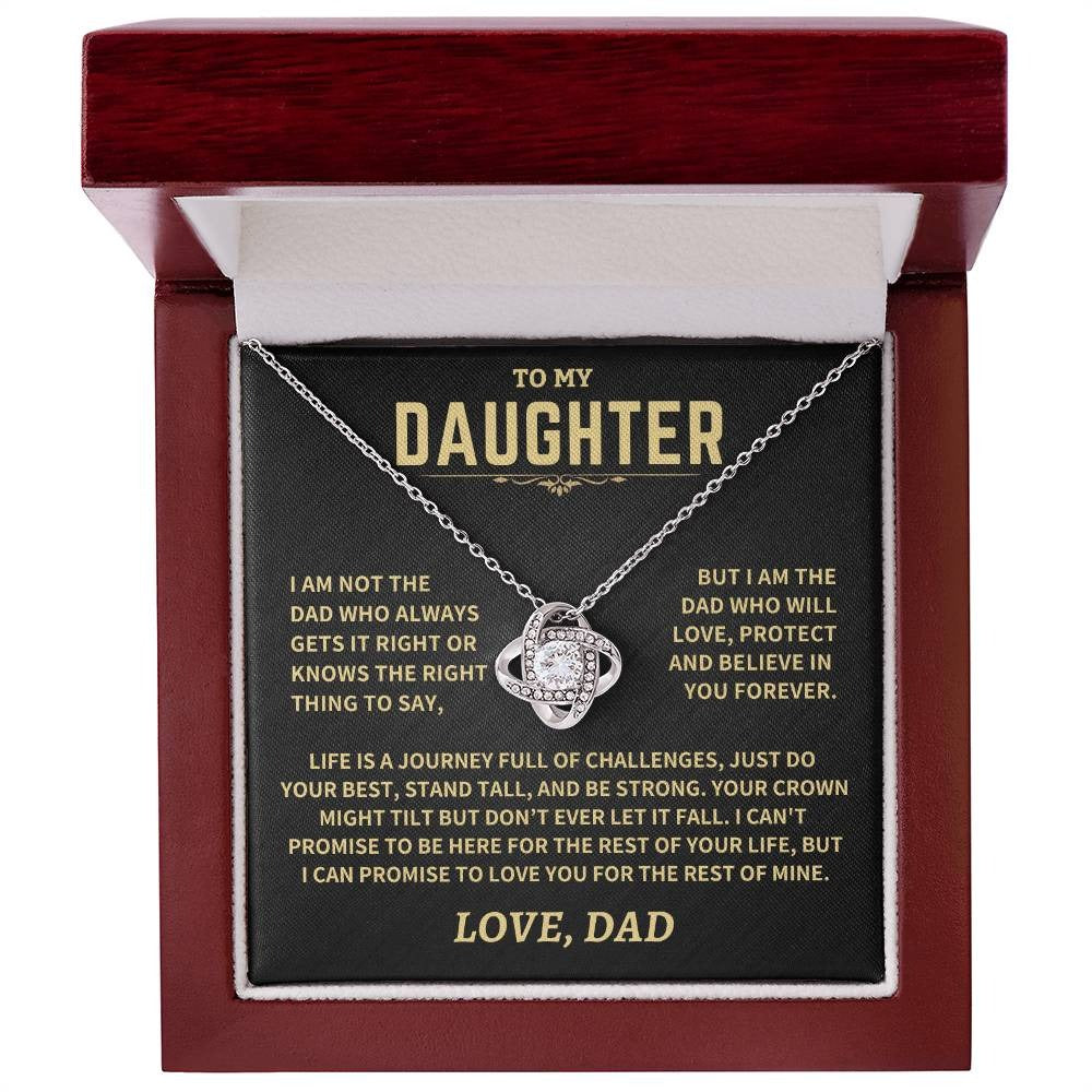 Crown Might Tilt But Don't Ever Let It Fall, Knot Necklace