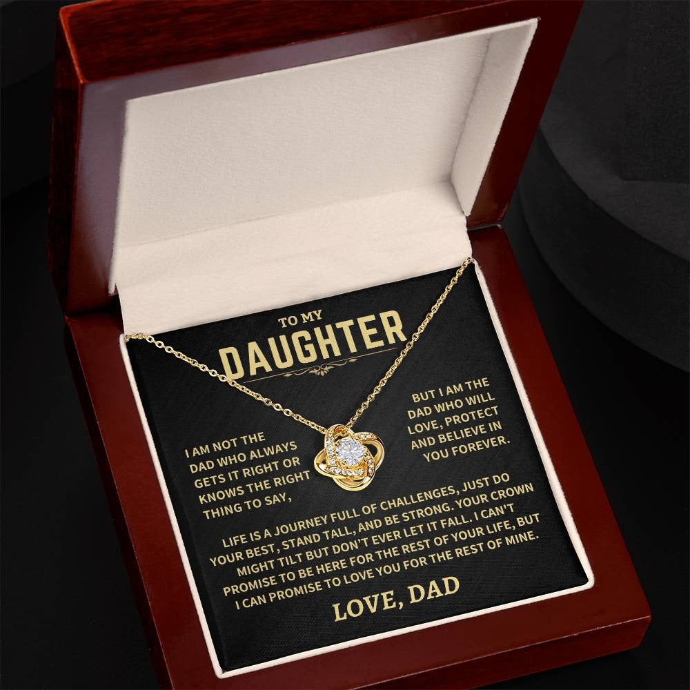 Crown Might Tilt But Don't Ever Let It Fall, Knot Necklace