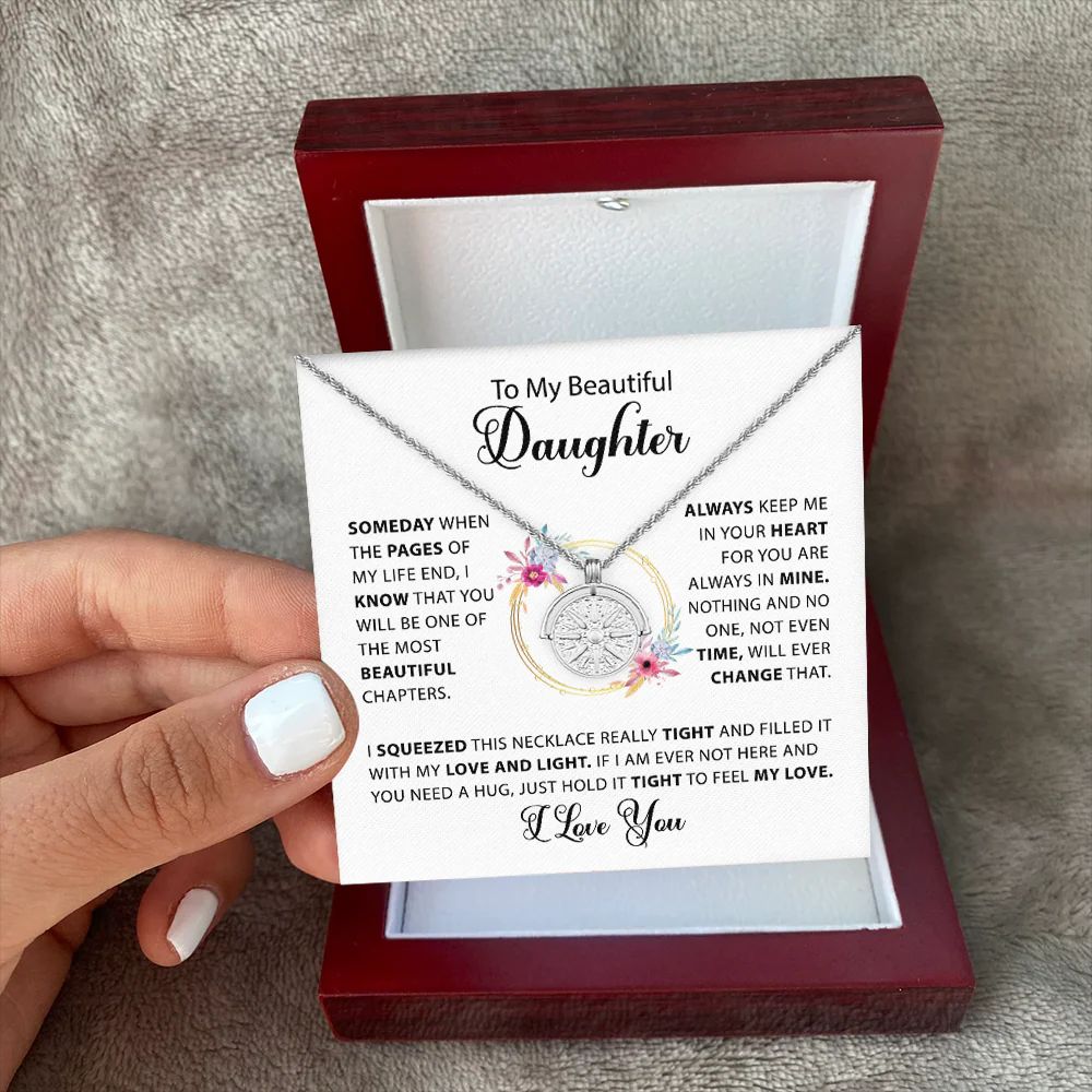 To My Daughter | Always Shine | Sun Necklace Gifts