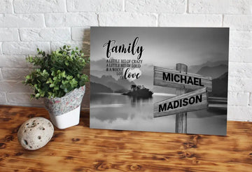 Riverside Sunset A Little Whole Lot of Love Multi-Names Premium Canvas
