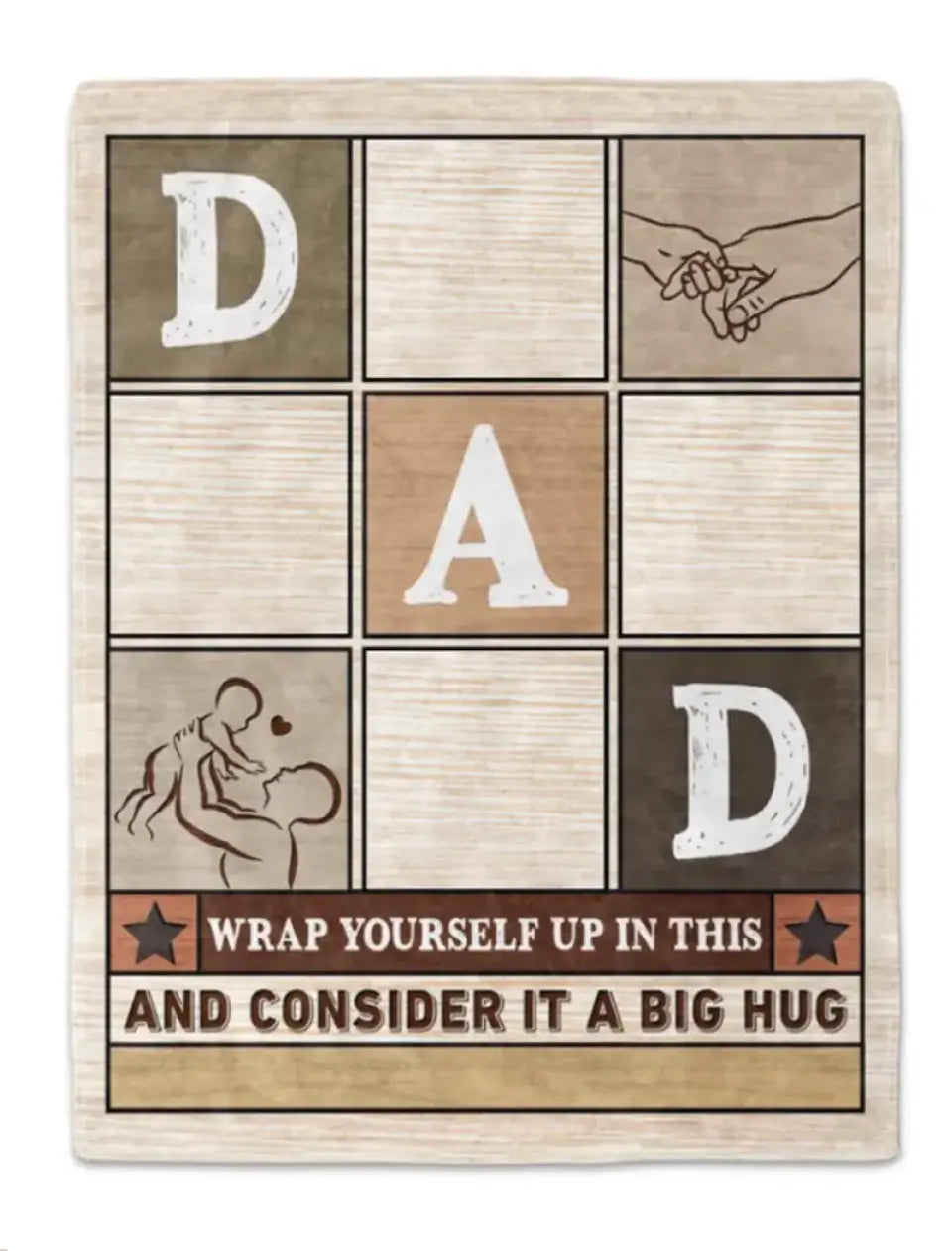 Custom Photo Wrap Yourself Up In This And Consider It A Big Hug - Personalized Fleece Blanket