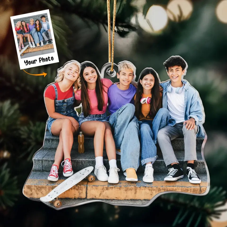 Personalized Photo Mica Ornament - Gift For Friend - Customized Your Photo Ornament