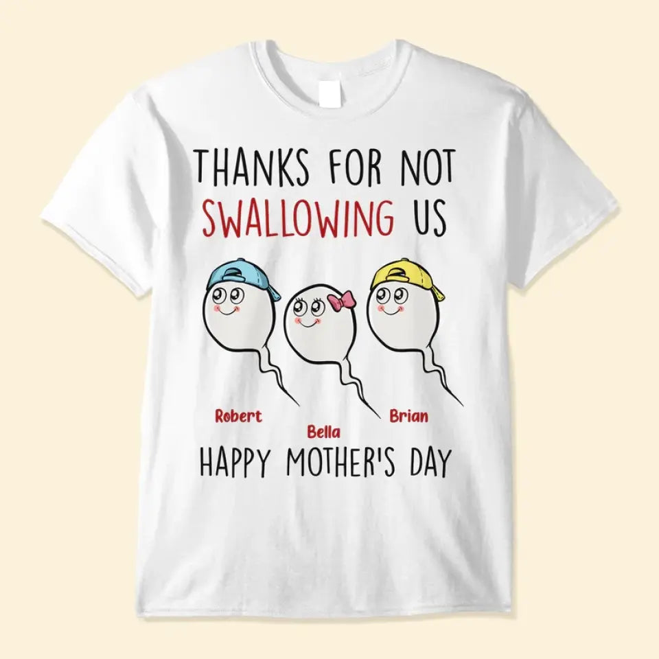 Thanks For Not Swallowing Us - Personalized Color Changing Mug