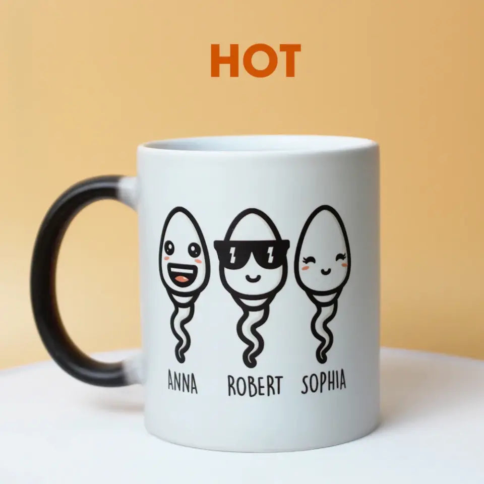 Seems Like Yesterday I Was Chilling In Your Balls Personalized Father's Day Magic Mug