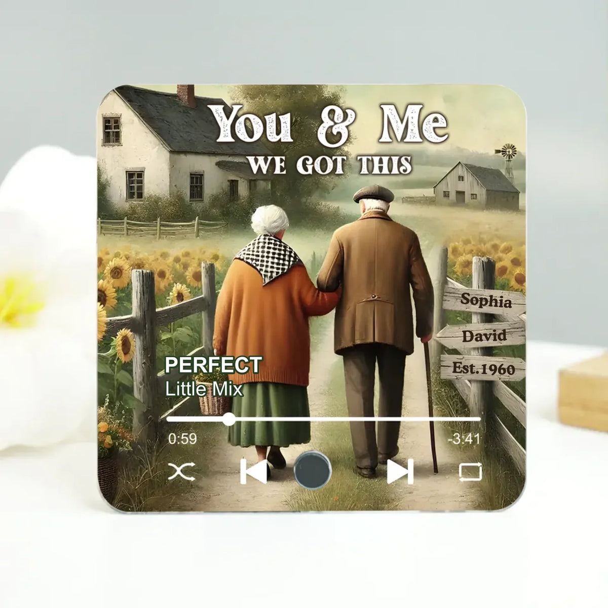 Mockup Music Fridge Magnet