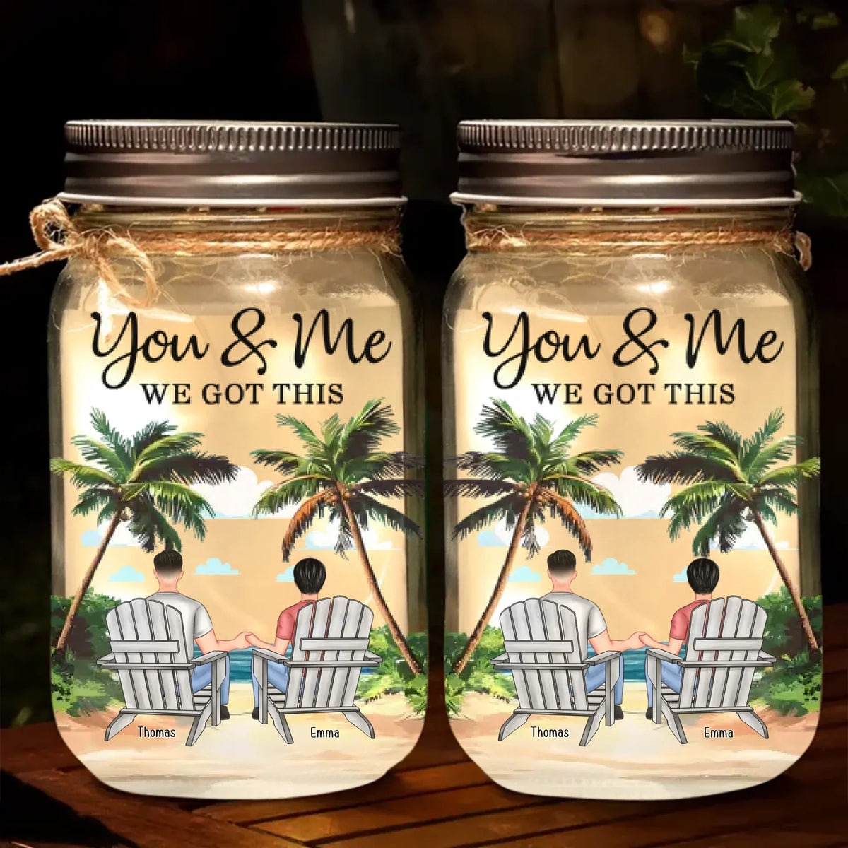 Mockup Mason Jar Light