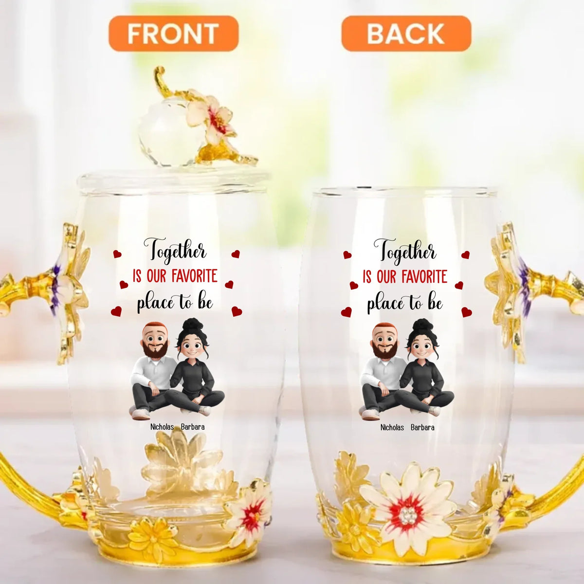 Mockup 2-sided Flower Tea Cup 1