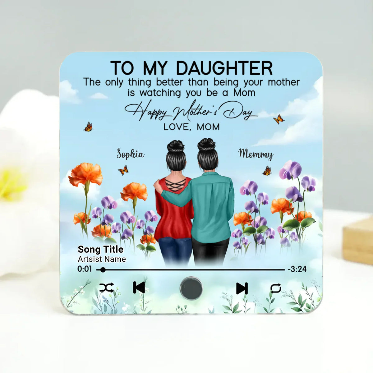 Mockup Music Fridge Magnet