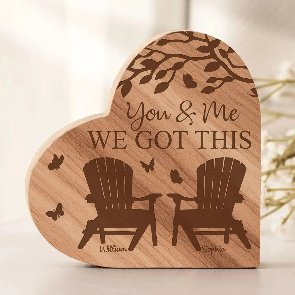 Heart Wood Plaque 2