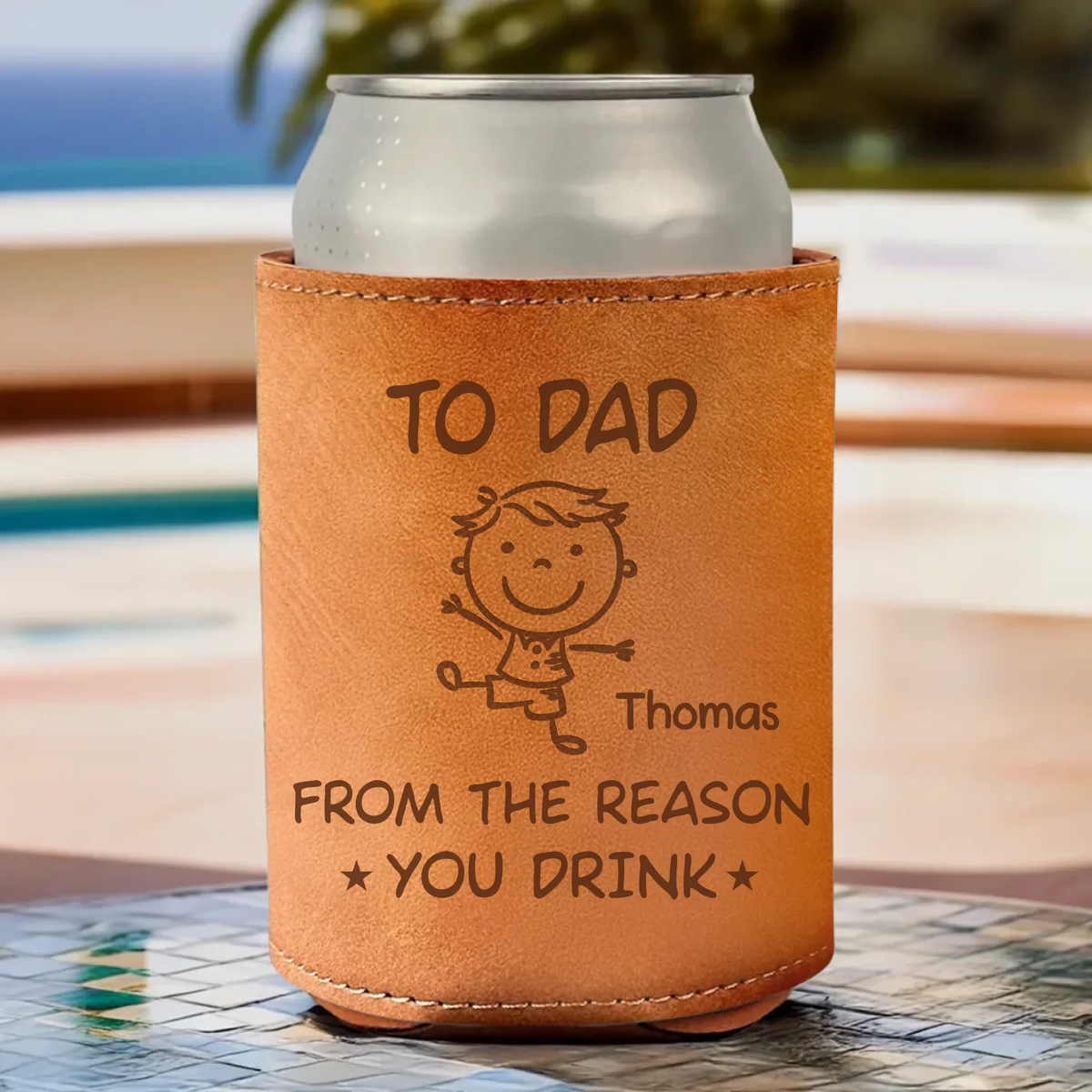 Mockup Leather Can Cooler 2