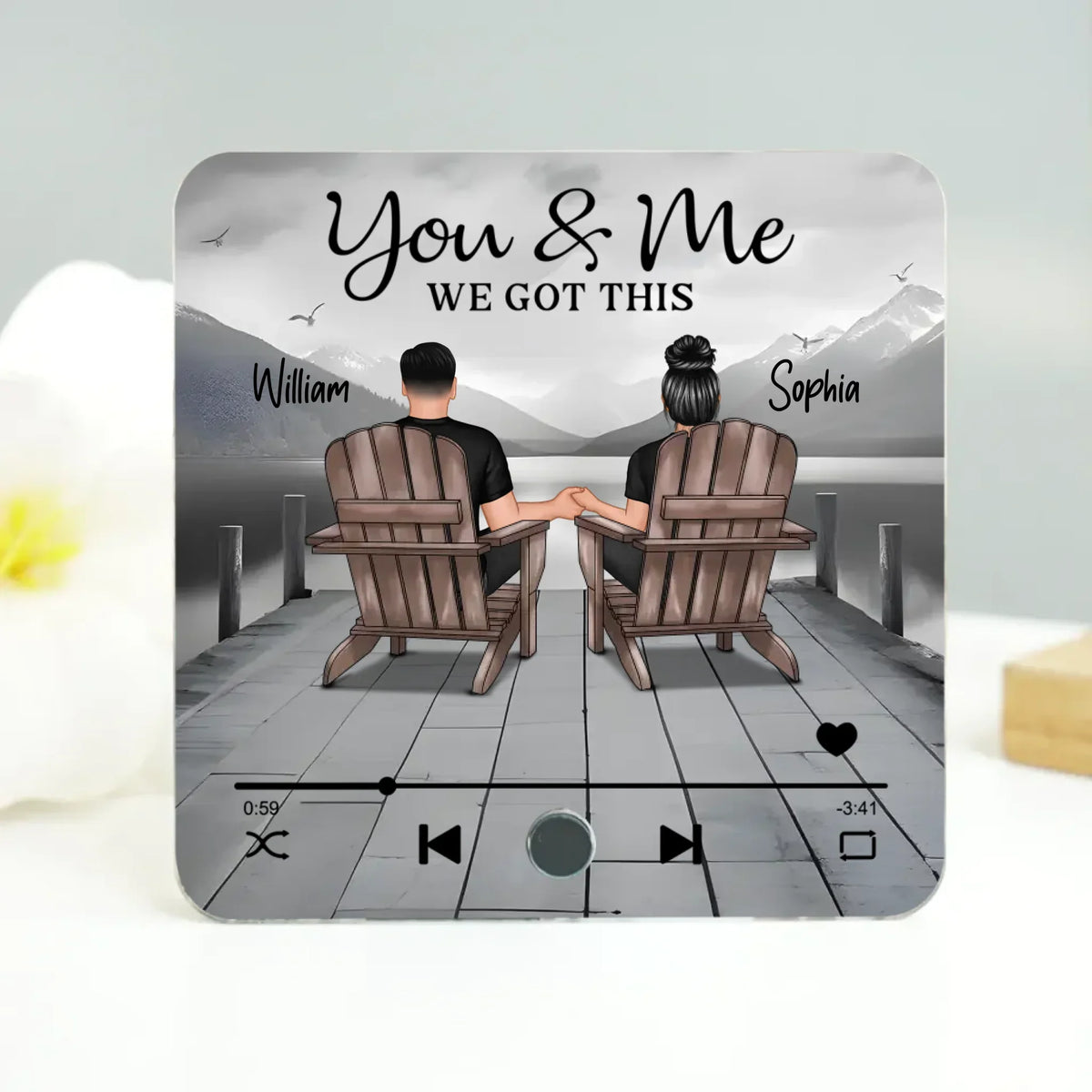 Mockup Music Fridge Magnet