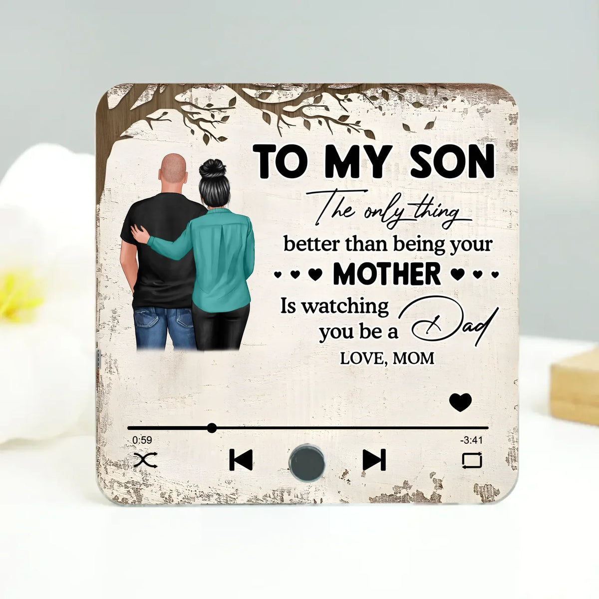 Mockup Music Fridge Magnet