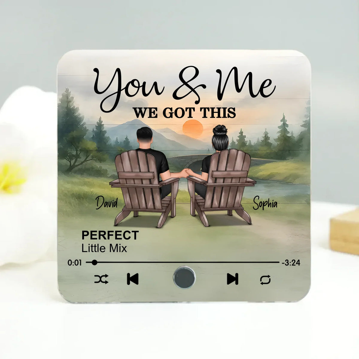 Mockup Music Fridge Magnet