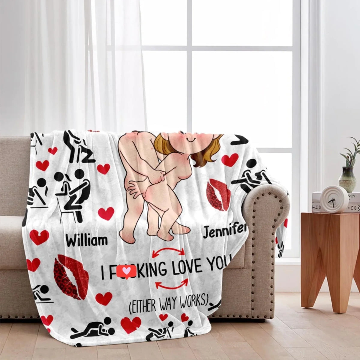 Mockup Fleece Blanket