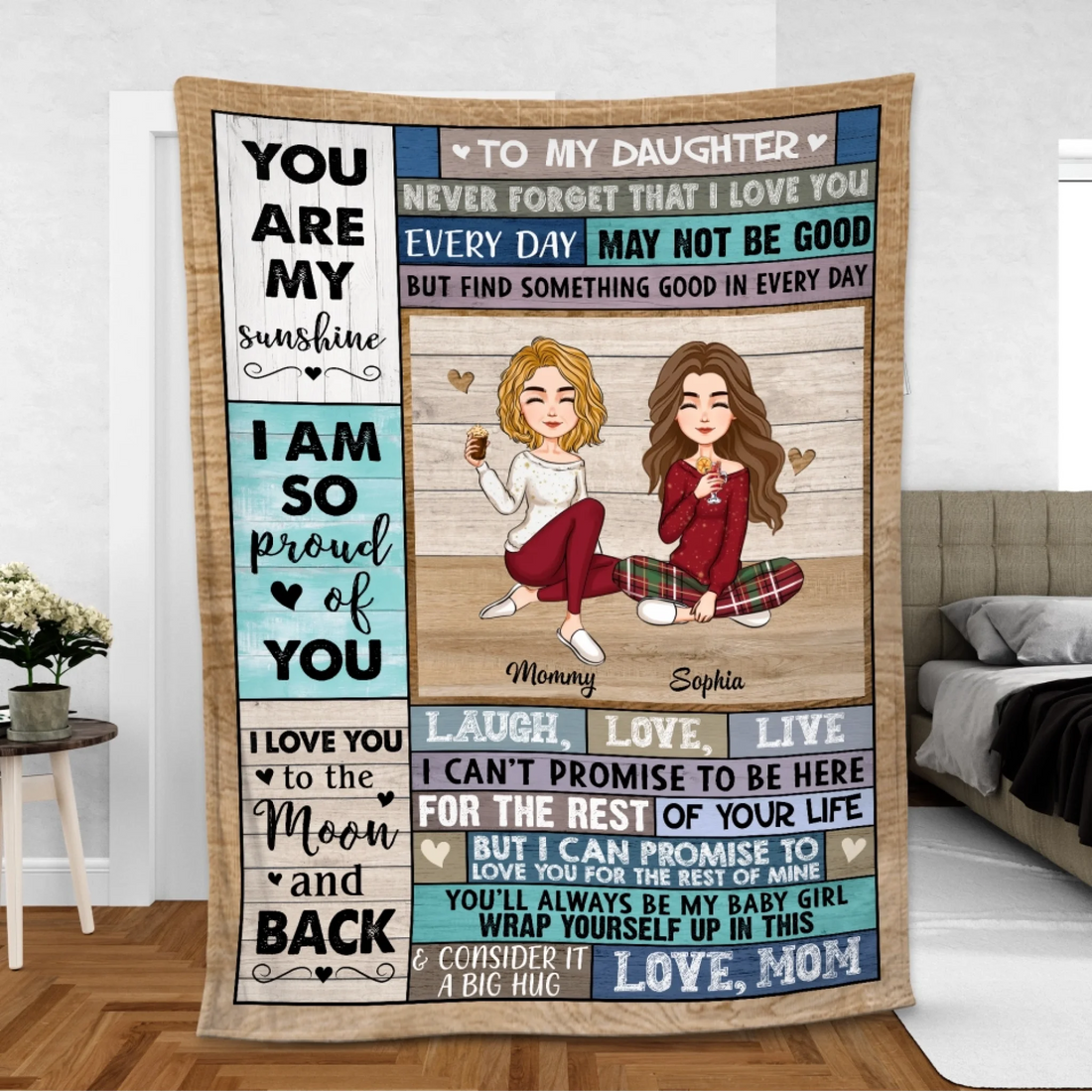 Mockup Fleece Blanket