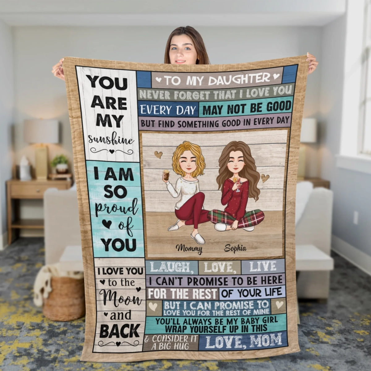 Mockup Fleece Blanket