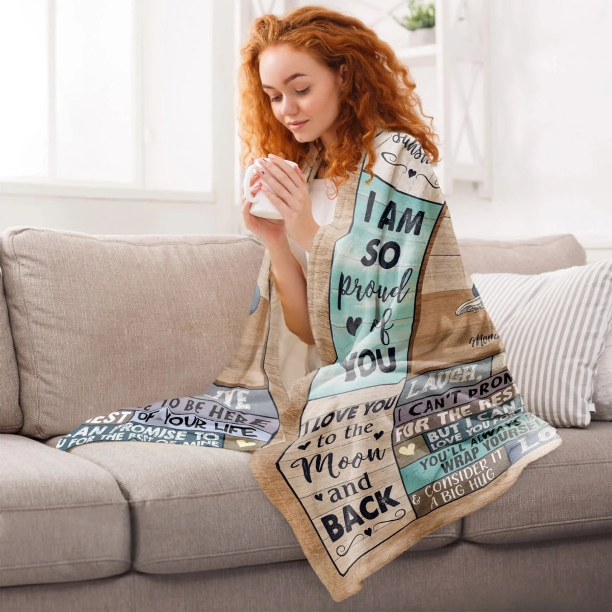 Mockup Fleece Blanket