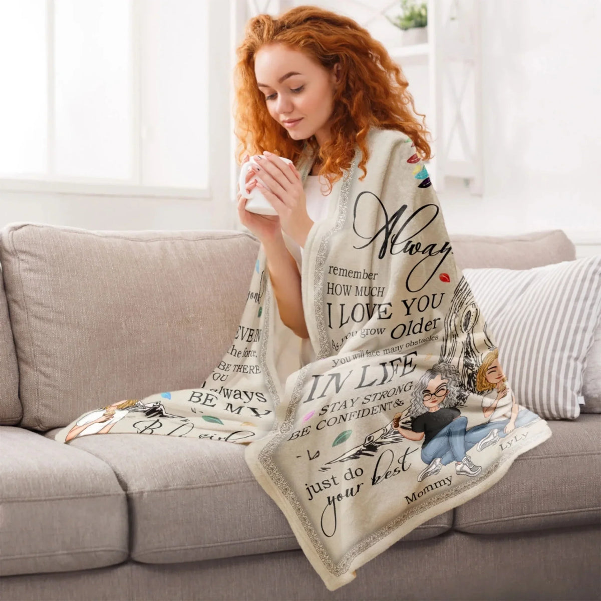 Mockup Fleece Blanket