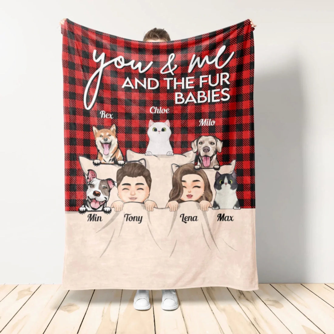 Mockup Fleece Blanket