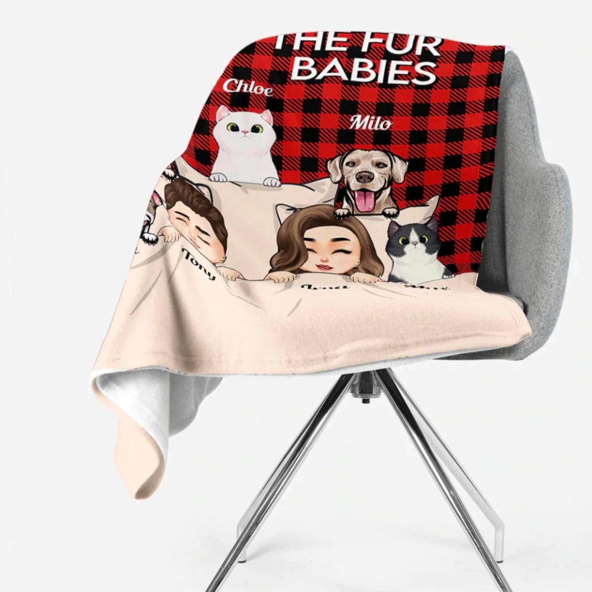 Mockup Fleece Blanket