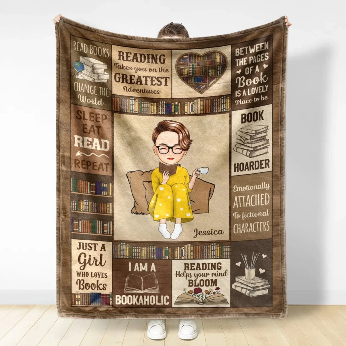 Mockup Fleece Blanket