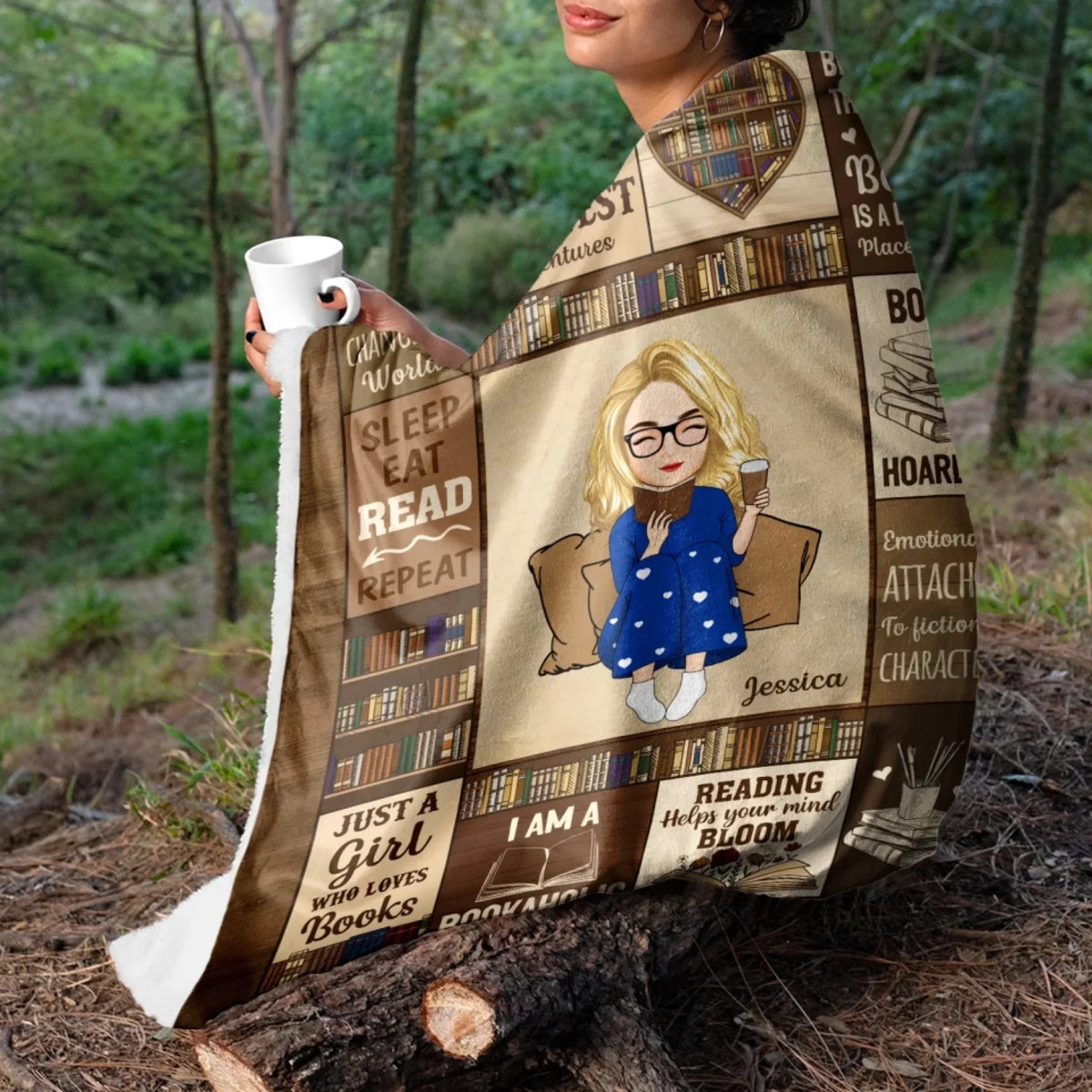 Mockup Fleece Blanket