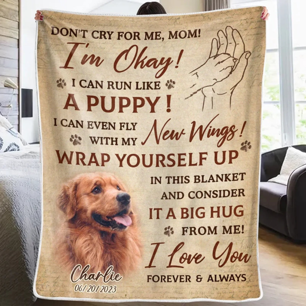 Mockup Fleece Blanket