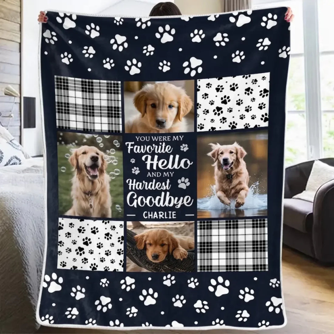Mockup Fleece Blanket