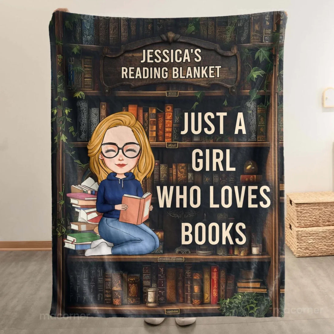 Mockup Fleece Blanket