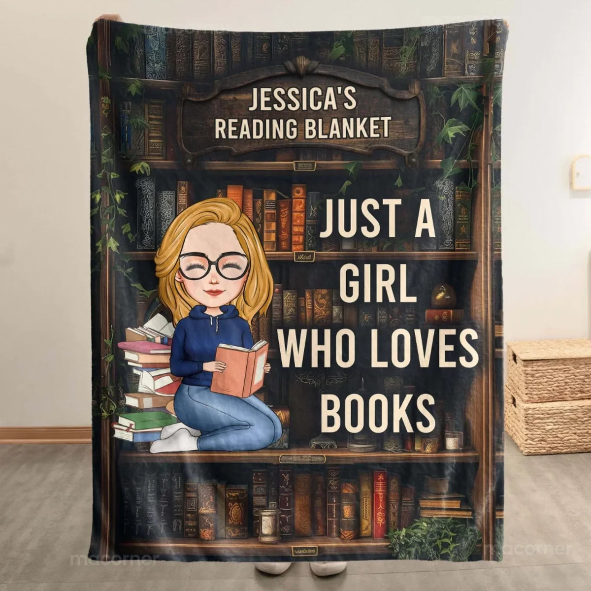 Mockup Fleece Blanket
