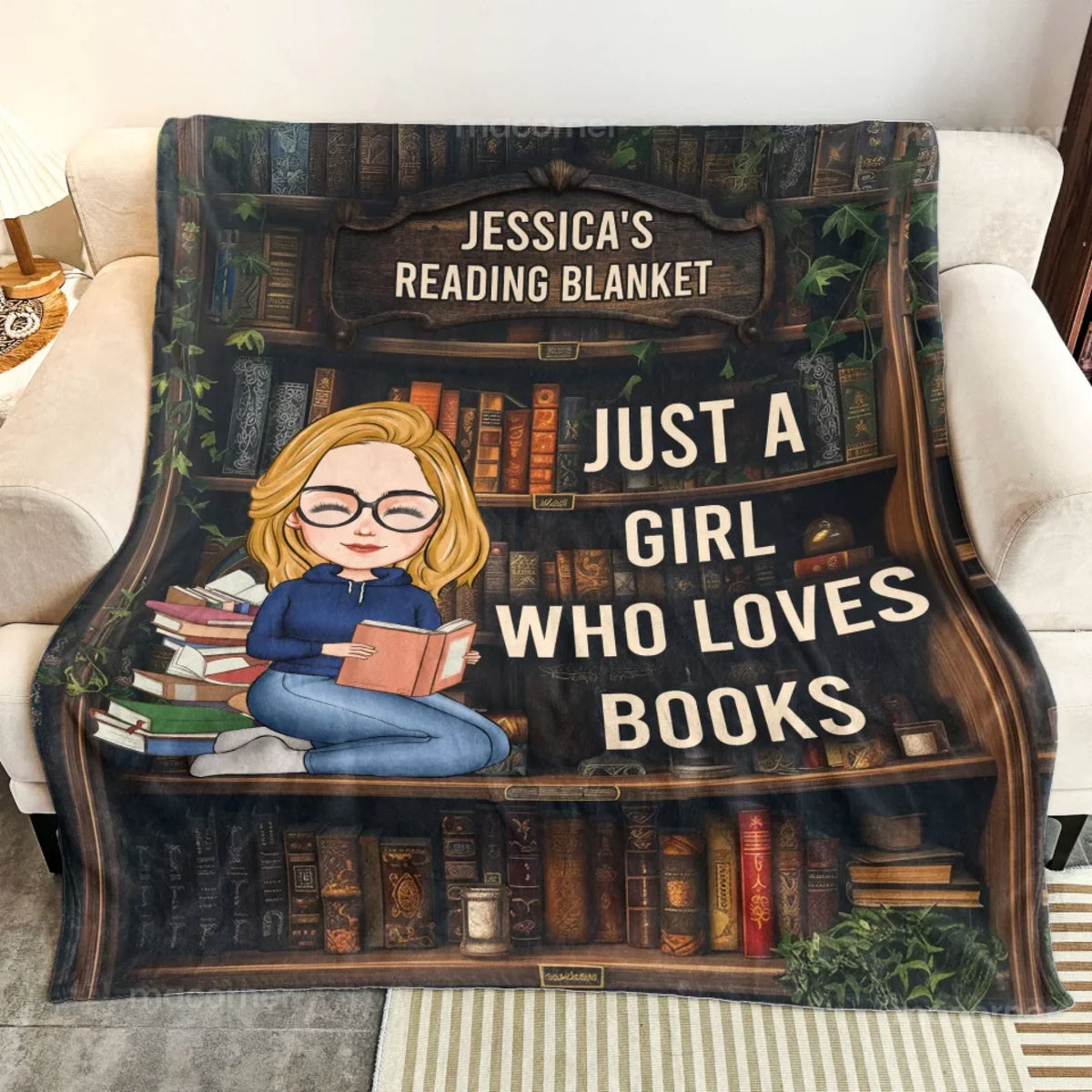 Mockup Fleece Blanket
