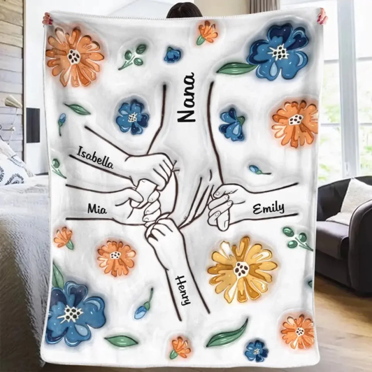 Mockup Fleece Blanket
