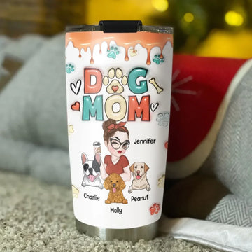 Mom Of Dogs - Personalized Custom 3D Inflated Effect Tumbler