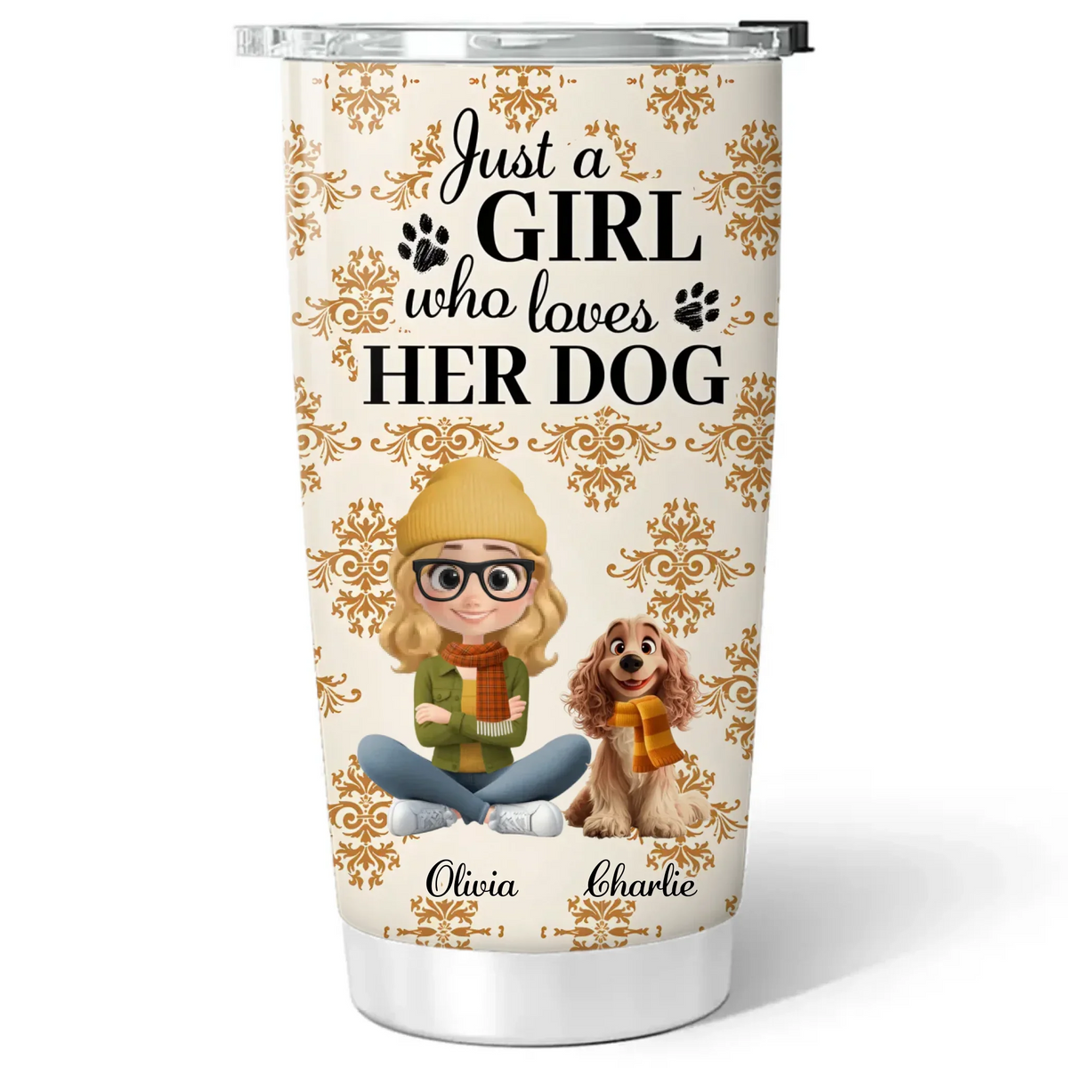 Pumskin Dog Autumn - Personalized Custom Tumbler