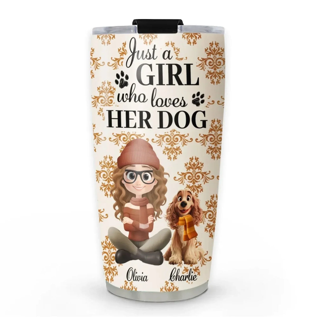 Pumskin Dog Autumn - Personalized Custom Tumbler