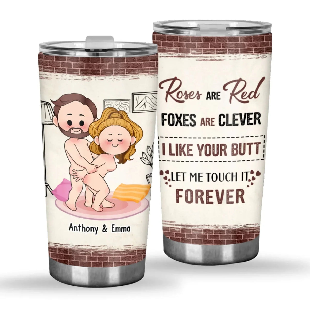 Personalized Couple Tumbler, Love You So Much, Unique Gift Ideas For Couples